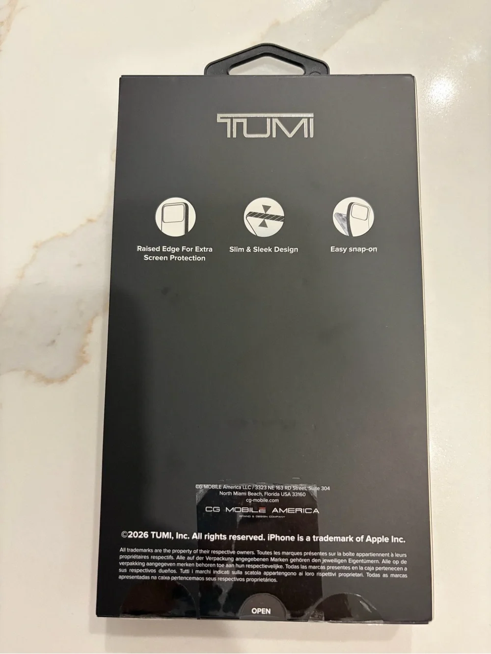 Tumi Premium MagSafe Case Matte Texture for iPhone 17 - Black NEW in Sealed Box
